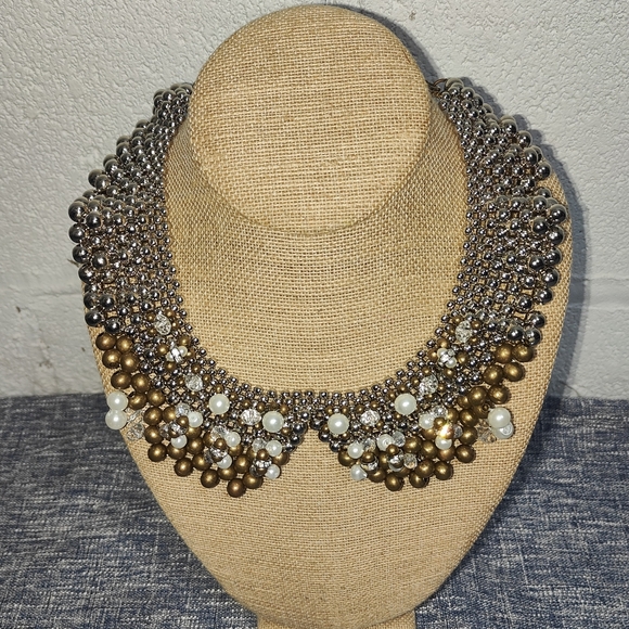 Anthropologie Pam Hiran Retired Multi Colors Beaded Collar Chocker Necklace - Picture 3 of 13